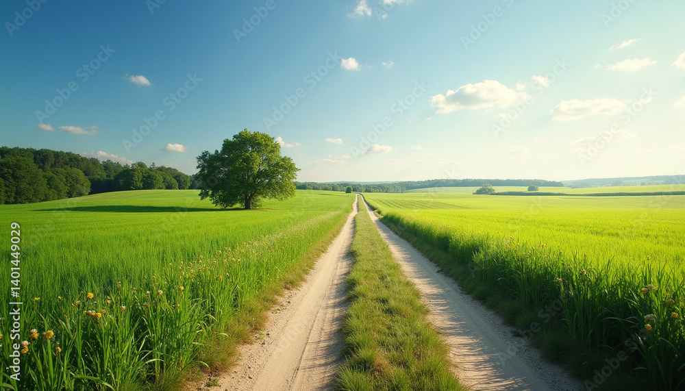 Serene Rural Pathway Serene Rural Pathway