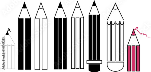 color pencils vector