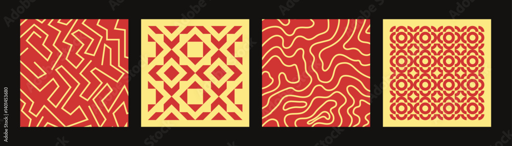 set of vibrant abstract poster with geometric, liquid and line shapes. modern seamless background pattern design set of vibrant abstract poster with geometric, liquid and line shapes. modern seamless background pattern design