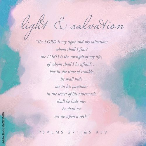 Bild auf Leinwand LIGHT & SALVATION-Bible vs