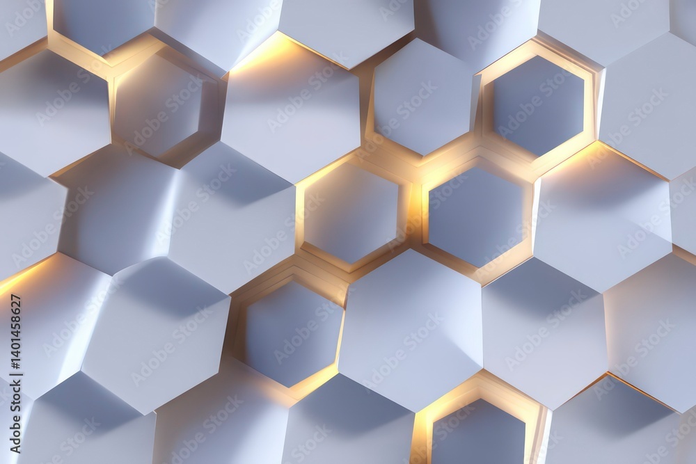 Abstract 3D Geometric Hexagonal Gold Background with Futuristic Pattern Texture Abstract 3D Geometric Hexagonal Gold Background with Futuristic Pattern Texture