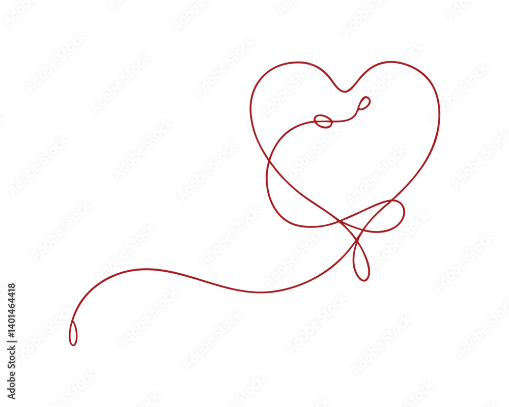 continuous single line drawing of heart shape isolated on white background, love and romance symbol line art vector illustration continuous single line drawing of heart shape isolated on white background, love and romance symbol line art vector illustration