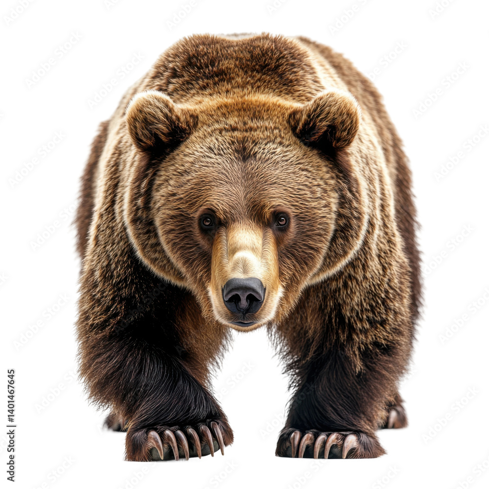 Fototapeta premium Grizzly bear encounter in the wilderness wildlife photography nature