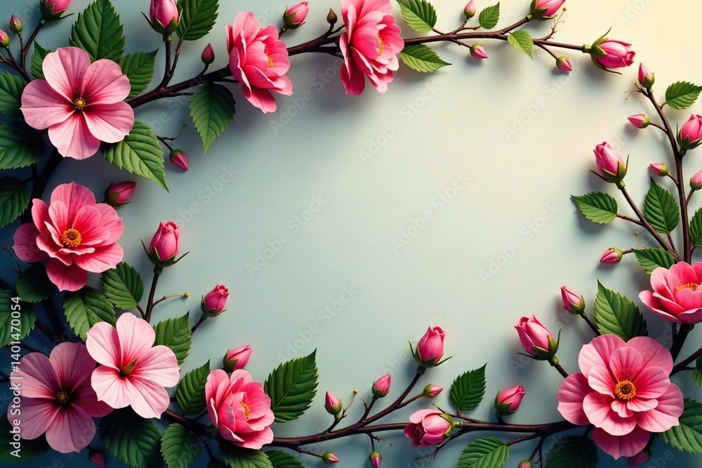 Continuous, intertwined blossoms, leaves, and vines , vine, image Continuous, intertwined blossoms, leaves, and vines , vine, image