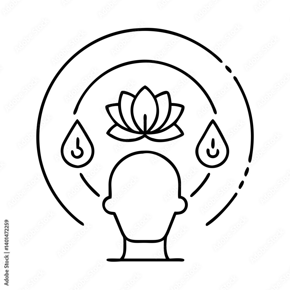 mindfulness icon, mindfulness line art - simple line art of mindfulness, perfect for mindfulness logos and icons mindfulness icon, mindfulness line art - simple line art of mindfulness, perfect for mindfulness logos and icons