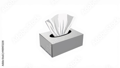 Obraz na płótnie Minimalistic tissue box with popping tissues, clean design concept w salonie
