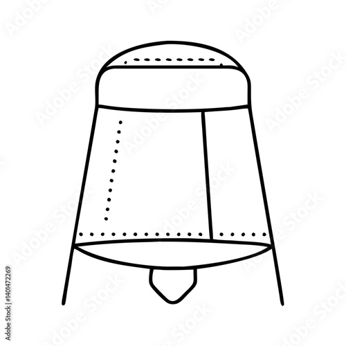 men s traditional cap kufi icon, men s traditional cap kufi line art - simple line art of men s traditional cap kufi, perfect for men s traditional cap kufi logos and icons