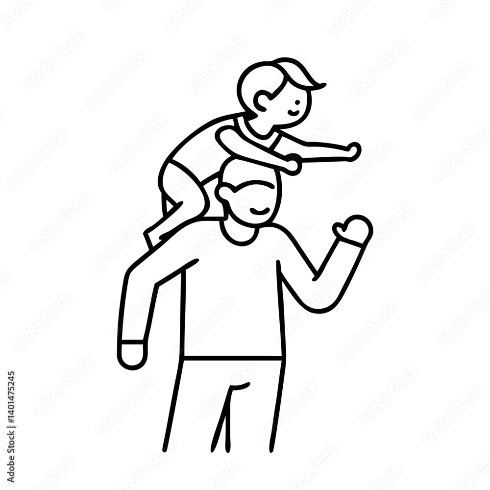 parent holding child on shoulders icon, parent holding child on shoulders line art - simple line art of parent holding child on shoulders, perfect for parent holding child on shoulders logos and icons parent holding child on shoulders icon, parent holding child on shoulders line art - simple line art of parent holding child on shoulders, perfect for parent holding child on shoulders logos and icons