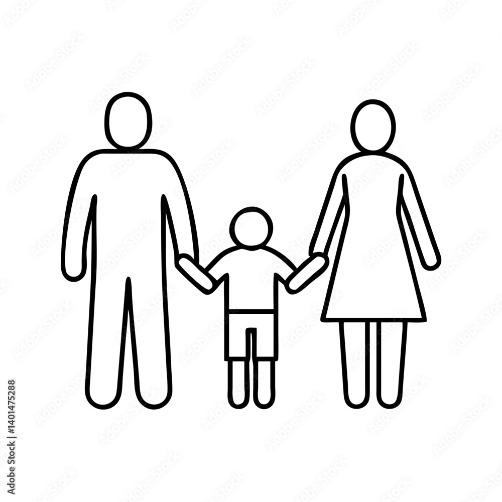 parents holding hands with child icon, parents holding hands with child line art - simple line art of parents holding hands with child, perfect for parents holding hands with child logos and icons parents holding hands with child icon, parents holding hands with child line art - simple line art of parents holding hands with child, perfect for parents holding hands with child logos and icons