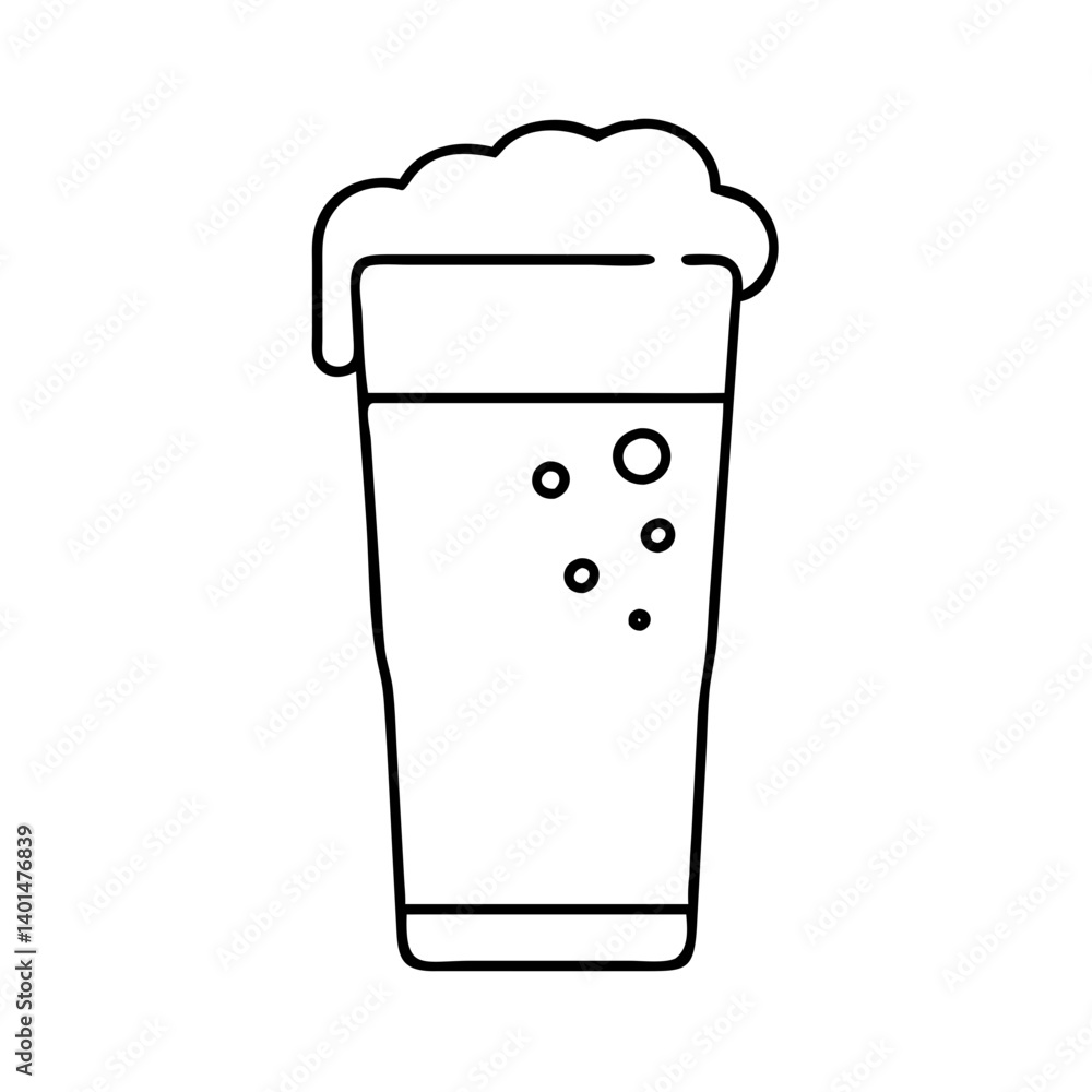 pint of stout icon, pint of stout line art - simple line art of pint of stout, perfect for pint of stout logos and icons pint of stout icon, pint of stout line art - simple line art of pint of stout, perfect for pint of stout logos and icons