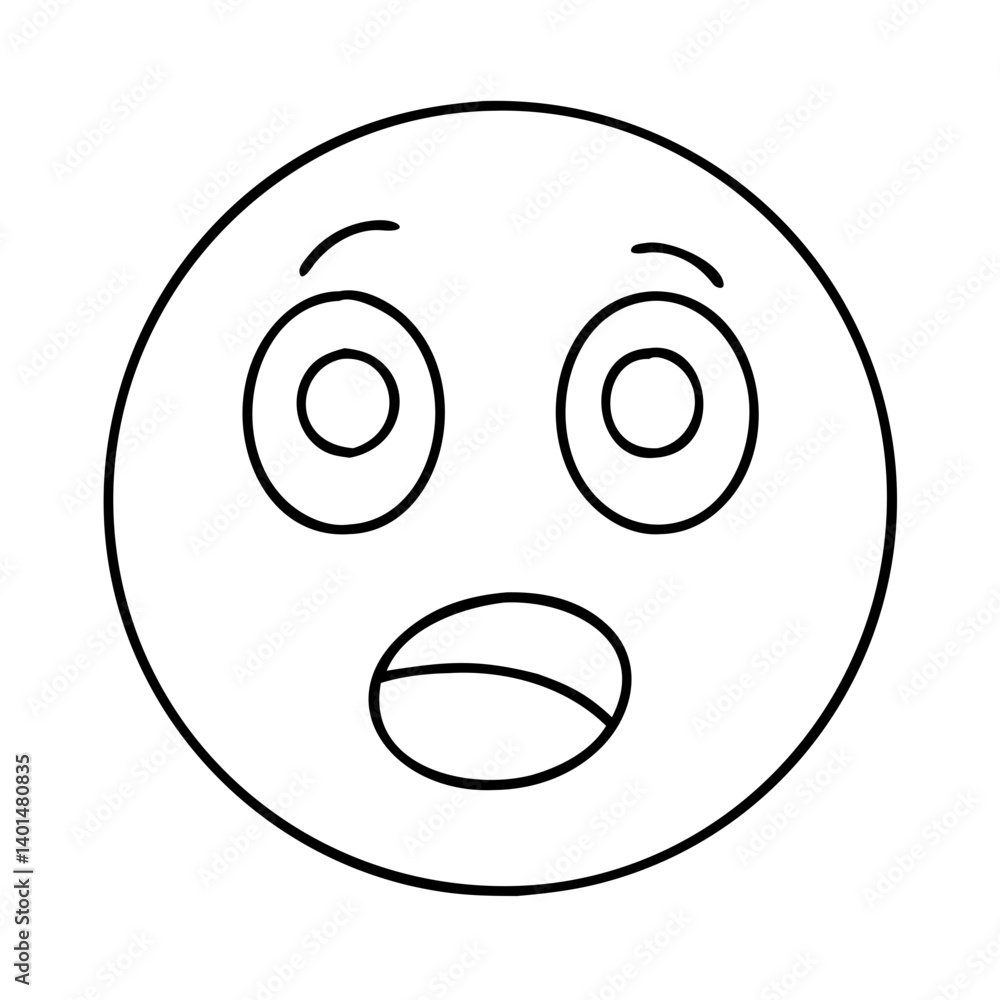 shocked emoji icon, shocked emoji line art - simple line art of shocked emoji, perfect for shocked emoji logos and icons shocked emoji icon, shocked emoji line art - simple line art of shocked emoji, perfect for shocked emoji logos and icons