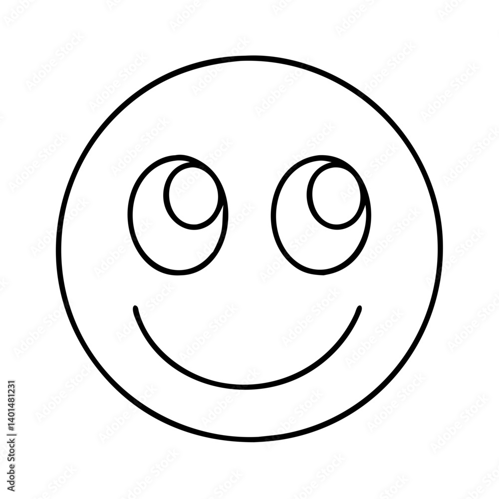 smiling face with big eyes icon, smiling face with big eyes line art - simple line art of smiling face with big eyes, perfect for smiling face with big eyes logos and icons smiling face with big eyes icon, smiling face with big eyes line art - simple line art of smiling face with big eyes, perfect for smiling face with big eyes logos and icons