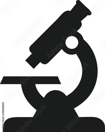 microscope silhouette vector