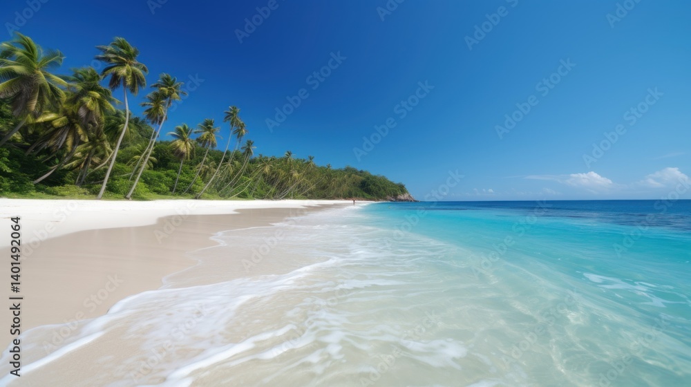 Tropical beach relaxation soft focus image Tropical beach relaxation soft focus image