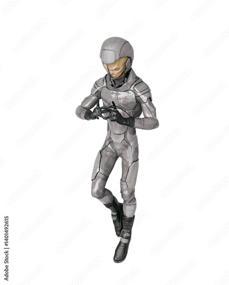 alien soldier is floating alien soldier is floating