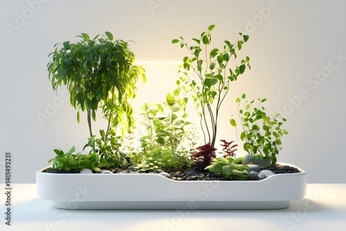 Smart Indoor Garden with Auto Watering and Lighting