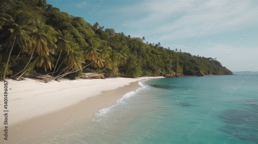 Obraz premium Tropical beach scene soft focus landscape