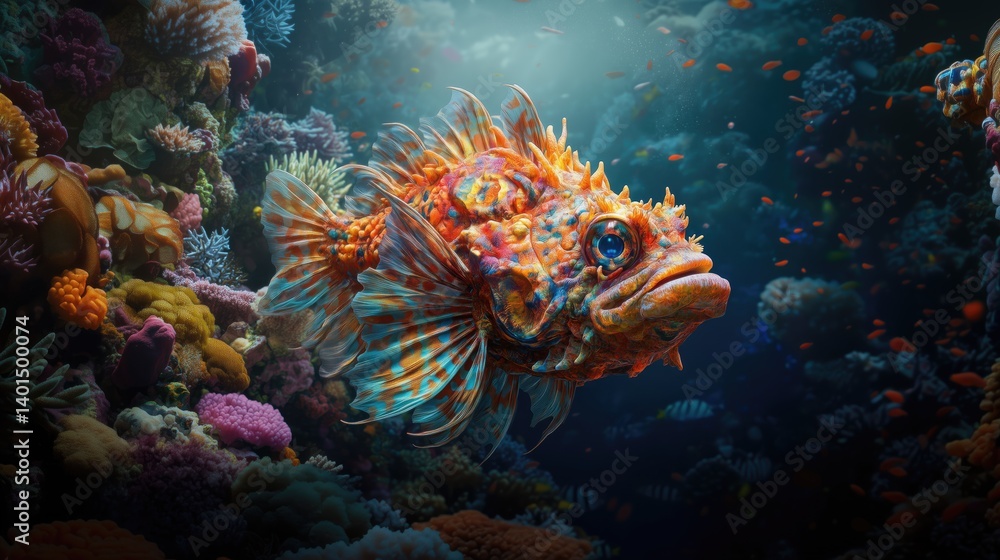 Vibrant coral reef fish (4) Vibrant coral reef fish (4)
