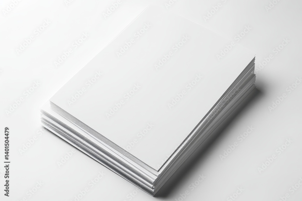 Clean White Mockup Flier Design on Isolated Background for Creative Presentations Clean White Mockup Flier Design on Isolated Background for Creative Presentations