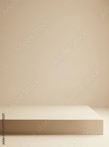 Wallpaper Mural Soft Sunlight Streaming Across a Warm Beige Wall With a Minimalistic Bench in an Airy, Serene Space During the Afternoon Torontodigital.ca