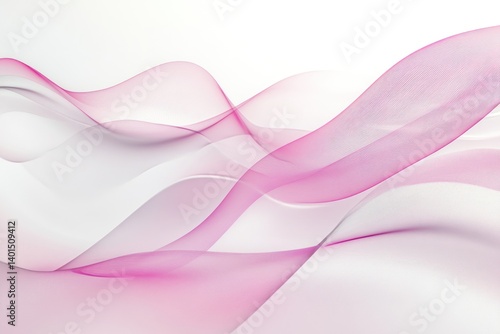 A soft, white and pink abstract wave background, ideal for business flyers, invitations, or elegant wallpapers.