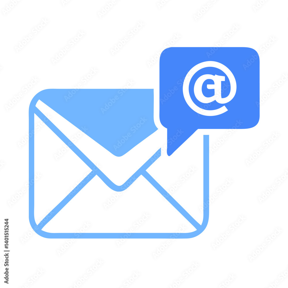 Email Message with Telephone Icon Representing Digital and Voice Communication Email Message with Telephone Icon Representing Digital and Voice Communication