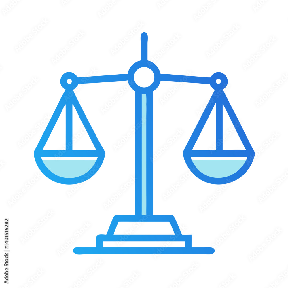 Justice Scale Balance Icon Representing Fairness, Law, and Legal Judgment Justice Scale Balance Icon Representing Fairness, Law, and Legal Judgment
