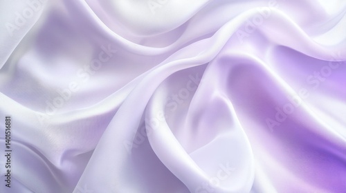 Obraz na płótnie An abstract white and purple textile, soft and white, ideal for beauty product backgrounds. w salonie