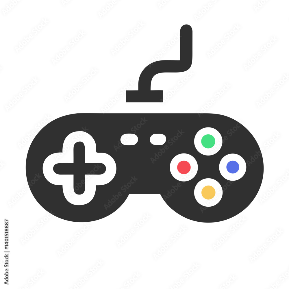 Video Game Controller Icon Representing Gaming Device for Interactive Entertainment
Video Game Controller Icon Representing Gaming Device for Interactive Entertainment