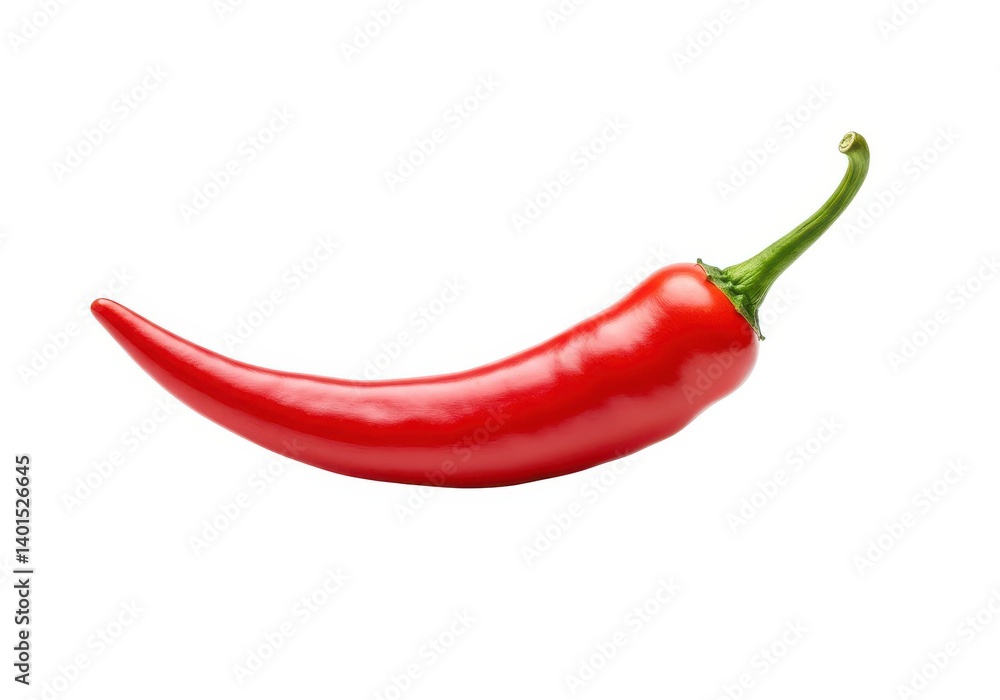 Isolated vibrant chili pepper for culinary spice concepts isolated on white background Isolated vibrant chili pepper for culinary spice concepts isolated on white background