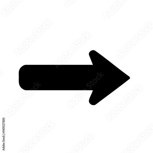 A directional arrow vector icon pointing right