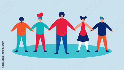 Building Community A group of individuals standing in a circle hands joined together symbolizing collaboration and the ability to foster a strong community.