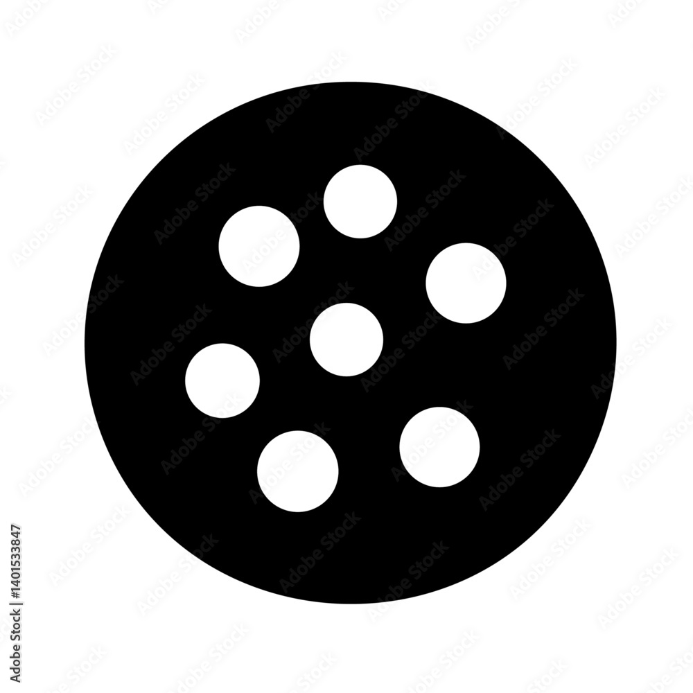 A simple dot vector icon in perfect circle A simple dot vector icon in perfect circle