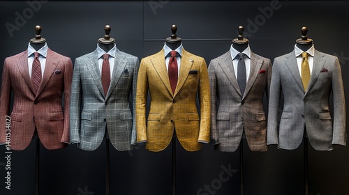 Explore bespoke tailored suits for men: stylish formal wear and custom menswear fashion collection showcase