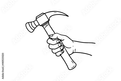 Hammer in Hand Illustration