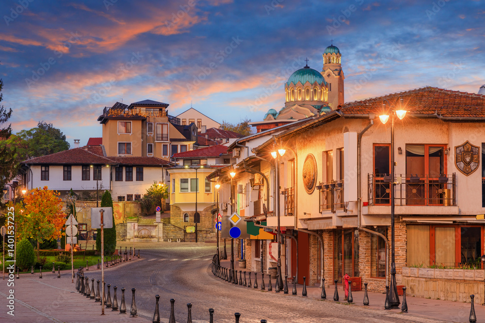 Veliko Tarnovo, Bulgaria. Tsarevets old town.