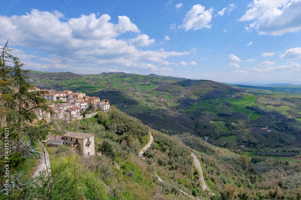 The village of San Giorgio la Molara, Italy. The village of San Giorgio la Molara, Italy.