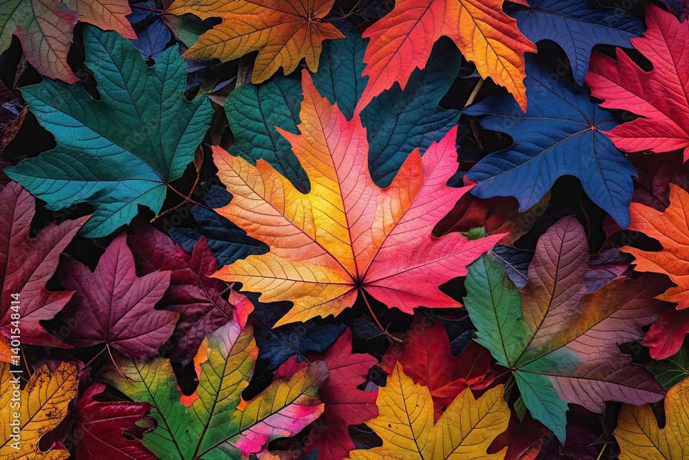 Captivating Colorful Leaves Creating a Stunning Nature Mosaic Captivating Colorful Leaves Creating a Stunning Nature Mosaic