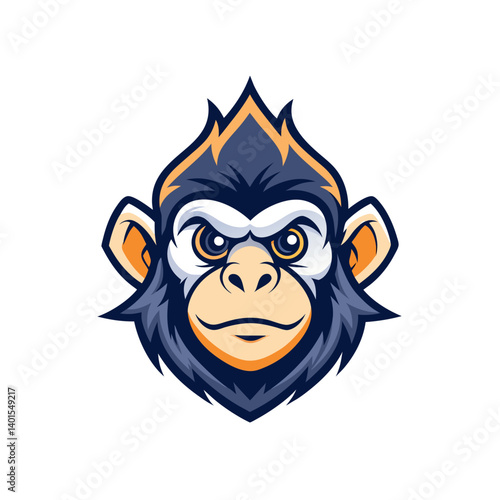classic moose mascot logo icon in forest theme vector illustration