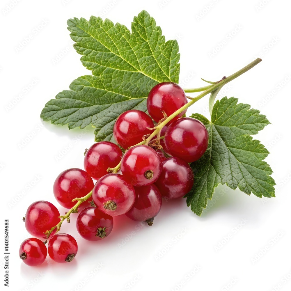 red currant isolated on white background red currant isolated on white background
