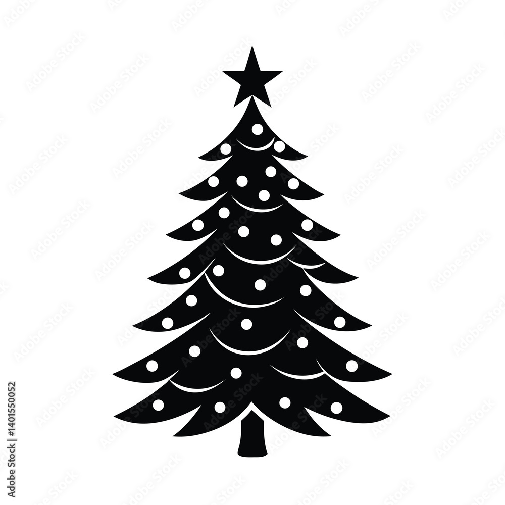 christmas tree vector illustration christmas tree vector illustration