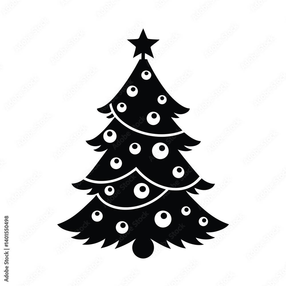 christmas tree vector illustration christmas tree vector illustration