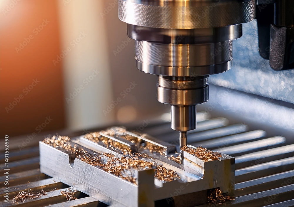 Milling machine, metal machining, aluminum and steel Milling machine, metal machining, aluminum and steel