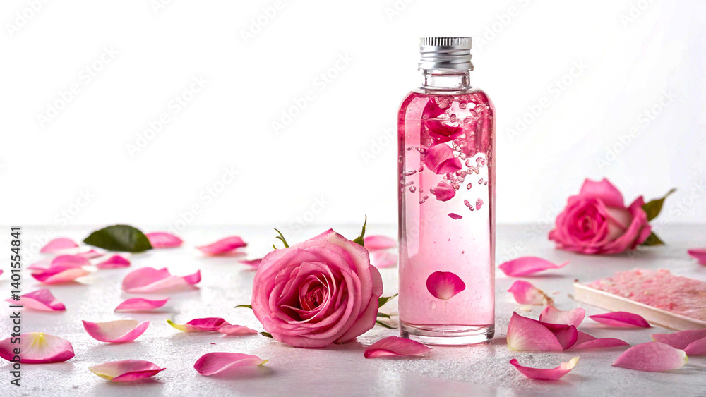 Rose-Infused Water with Soft Inner Pink Glow Rose-Infused Water with Soft Inner Pink Glow