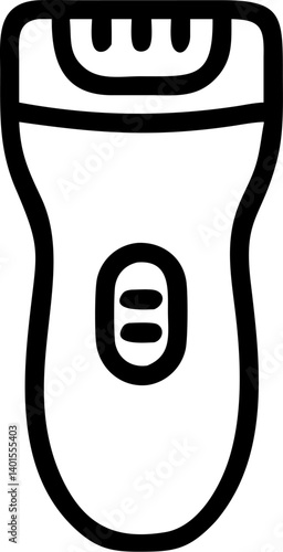 Hair Removal Device Illustration: A sleek, minimalist illustration of a modern hair removal device.