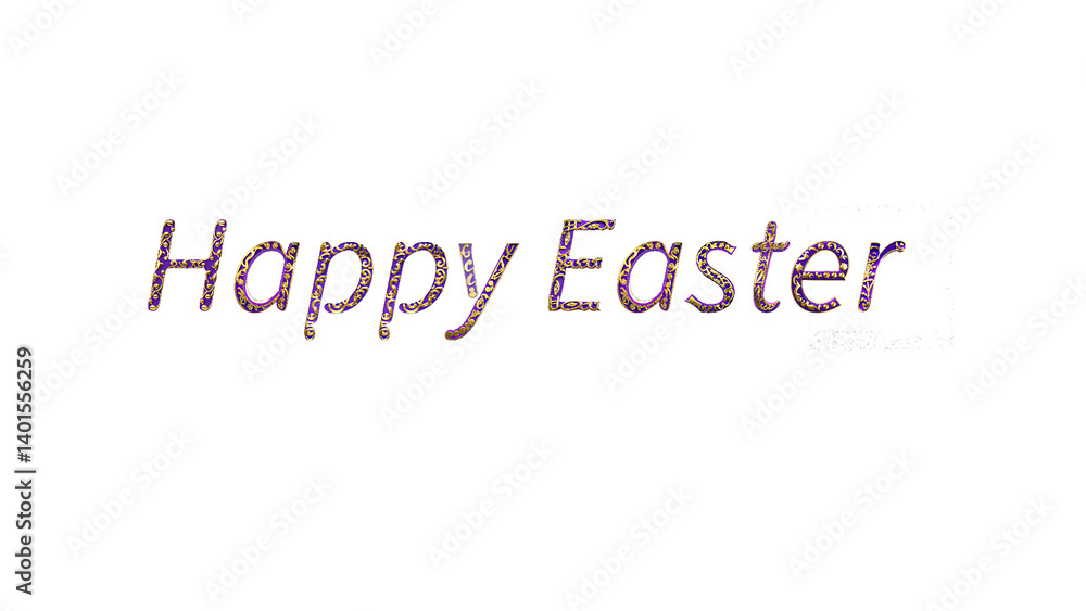 Happy Easter Text Effect with Vibrant Colors Happy Easter Text Effect with Vibrant Colors