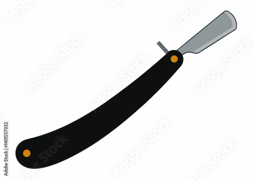 Straight Razor: A classic straight razor, meticulously designed for a close shave, symbolizes the art of grooming and barbering. The iconic.