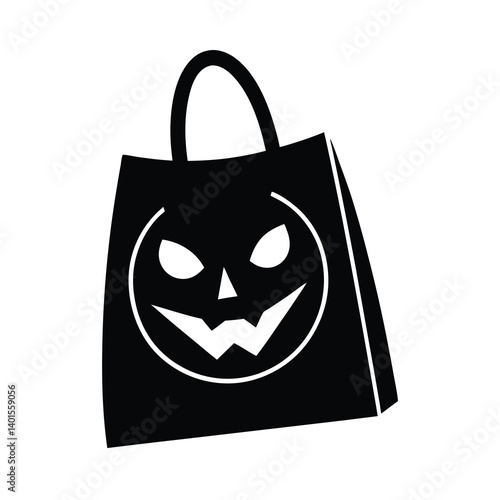 black and white shopping bags