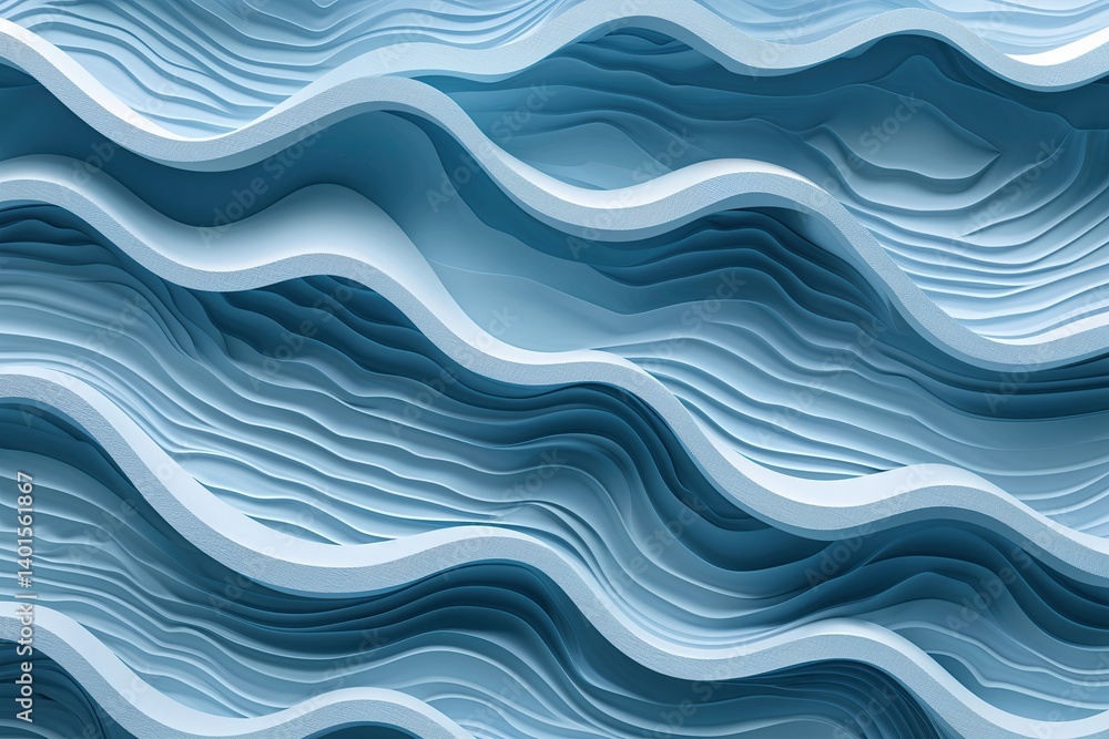 Modern Elegant Light Blue Wave Pattern Background with Cohesive Design Modern Elegant Light Blue Wave Pattern Background with Cohesive Design