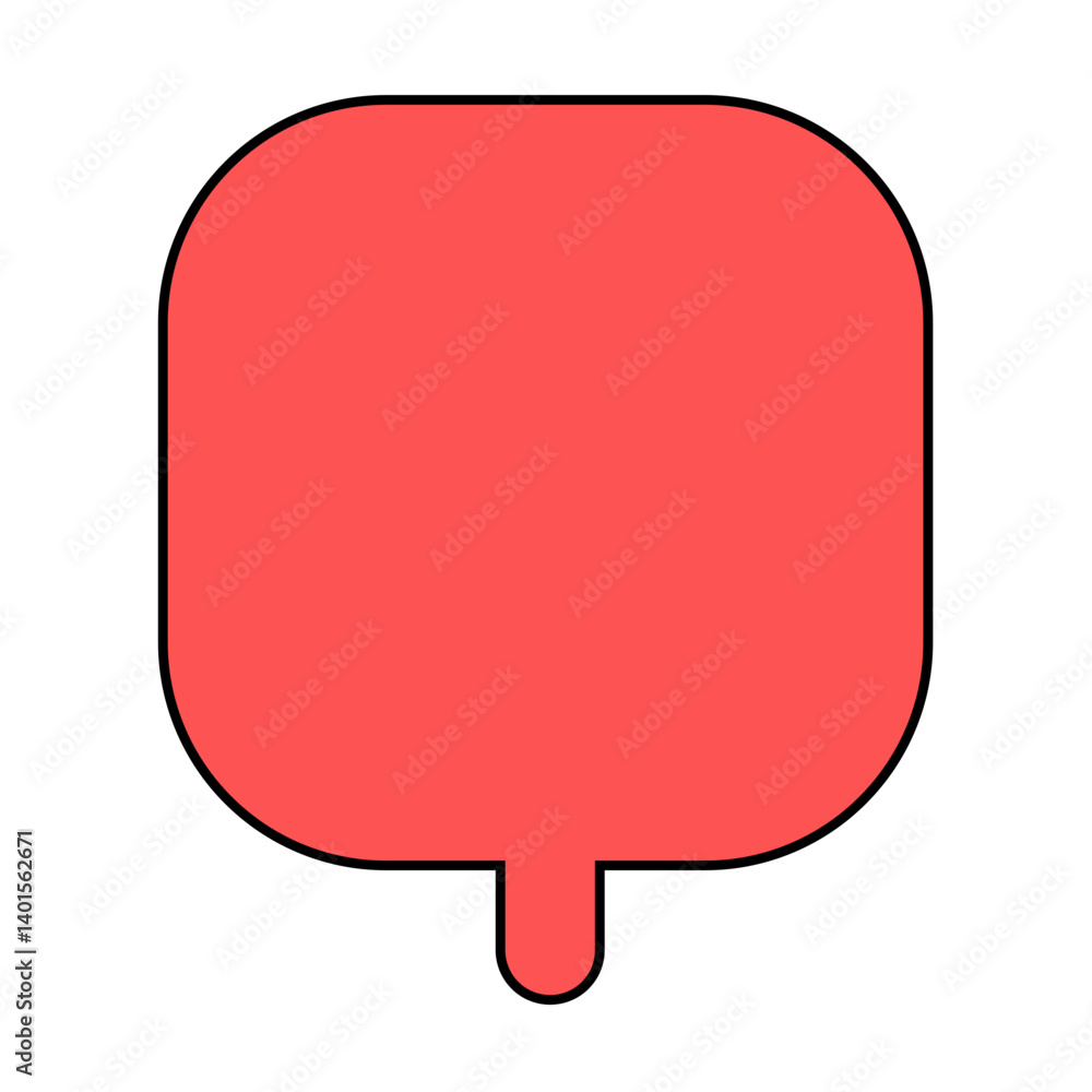 Red cartoon speech bubble sticker with blank sign, Comic book square doodles thinking, conversation bubble vector illustration, flat speak bubble text, chatting box, message box Red cartoon speech bubble sticker with blank sign, Comic book square doodles thinking, conversation bubble vector illustration, flat speak bubble text, chatting box, message box